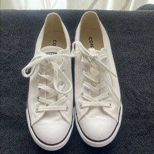 Converse White Canvas Low-Top Sneakers NEW (No Box)